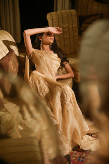 Golden Aura Drape Saree
