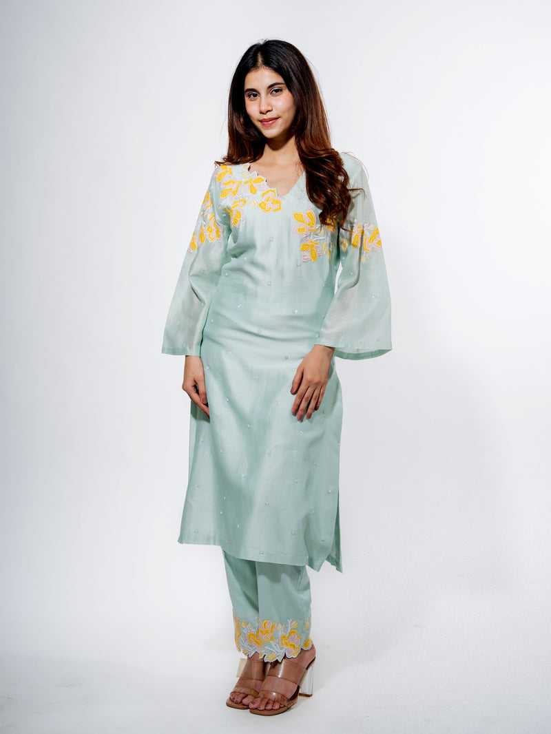 Wisteria Bloom Kurta Set