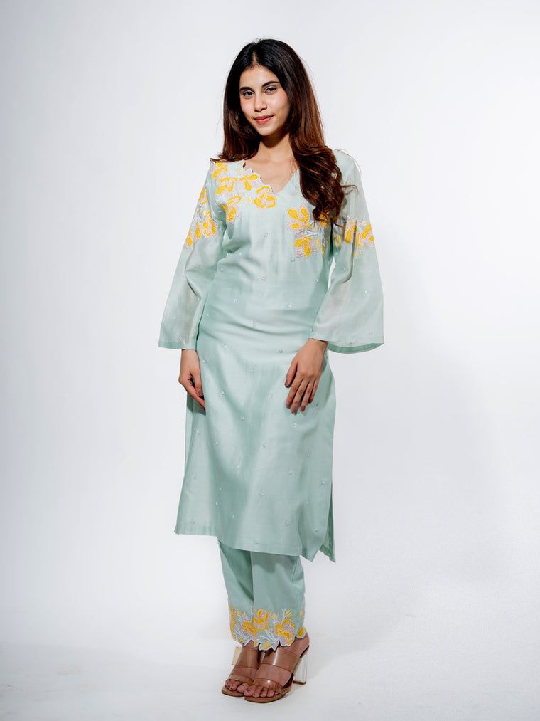 Wisteria Bloom Kurta Set