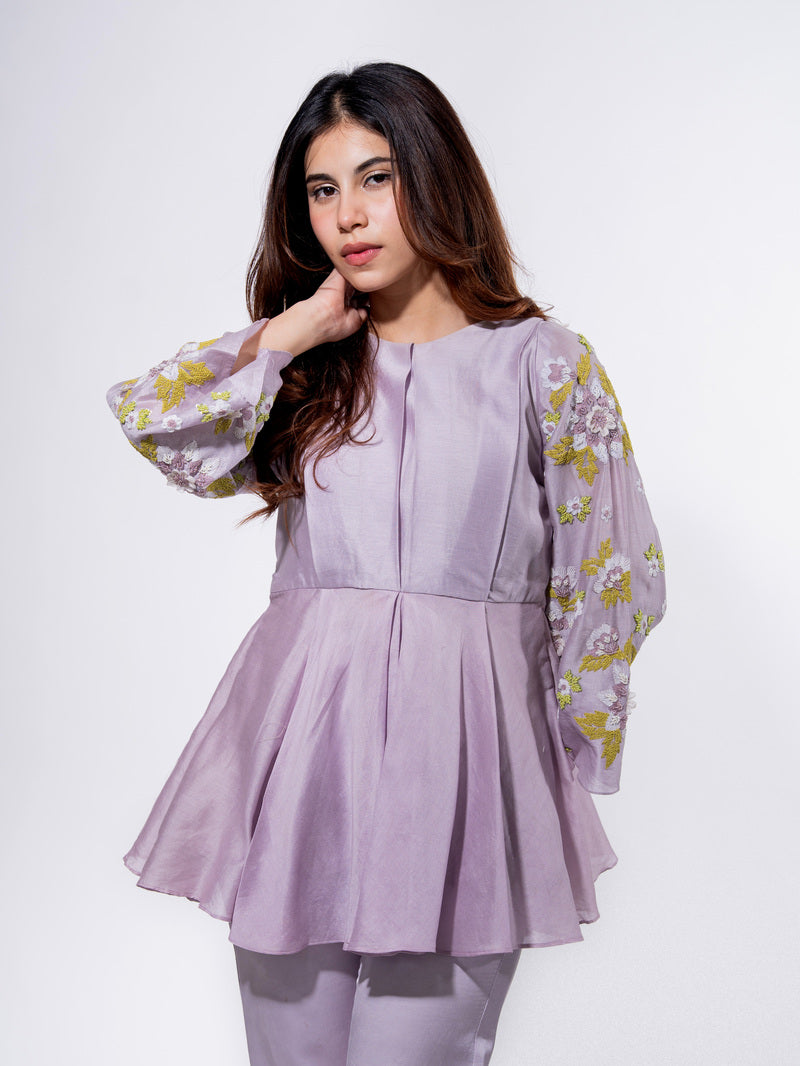 Petal Poise Peplum Co-ord Set