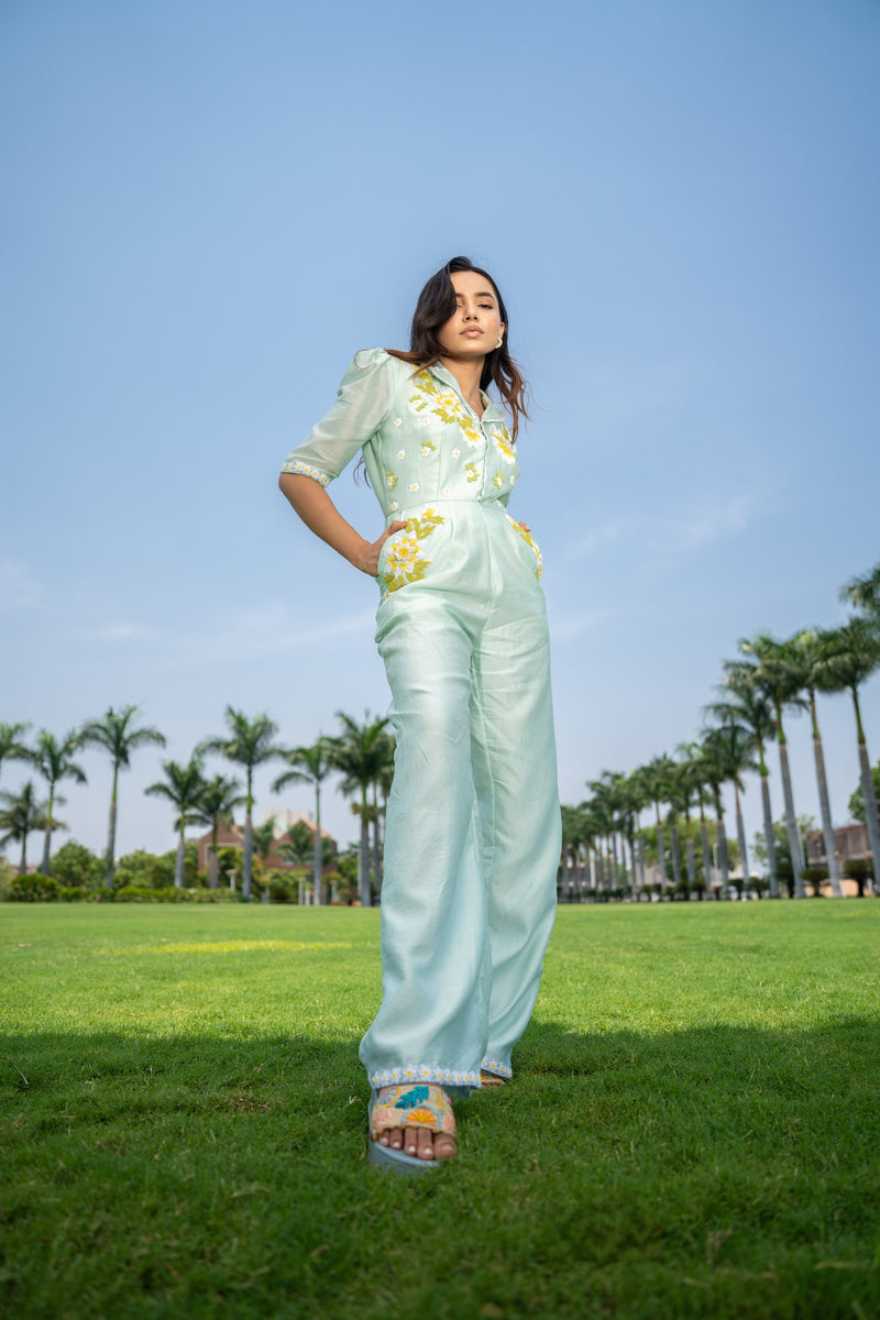 Celeste Bloom Embroidered Jumpsuit